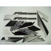 Kit Adesivos Faixa Nx 400 Falcon Preta 2005 Jogo Adesivo