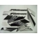 Kit Adesivos Faixa Nx 400 Falcon Preta 2005 Jogo Adesivo