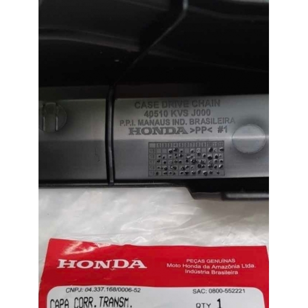 Capa Porta Corrente Moto Titan 160 Ex 2016 2017 2018 2019 2020 2021 2022 2023 Original Honda