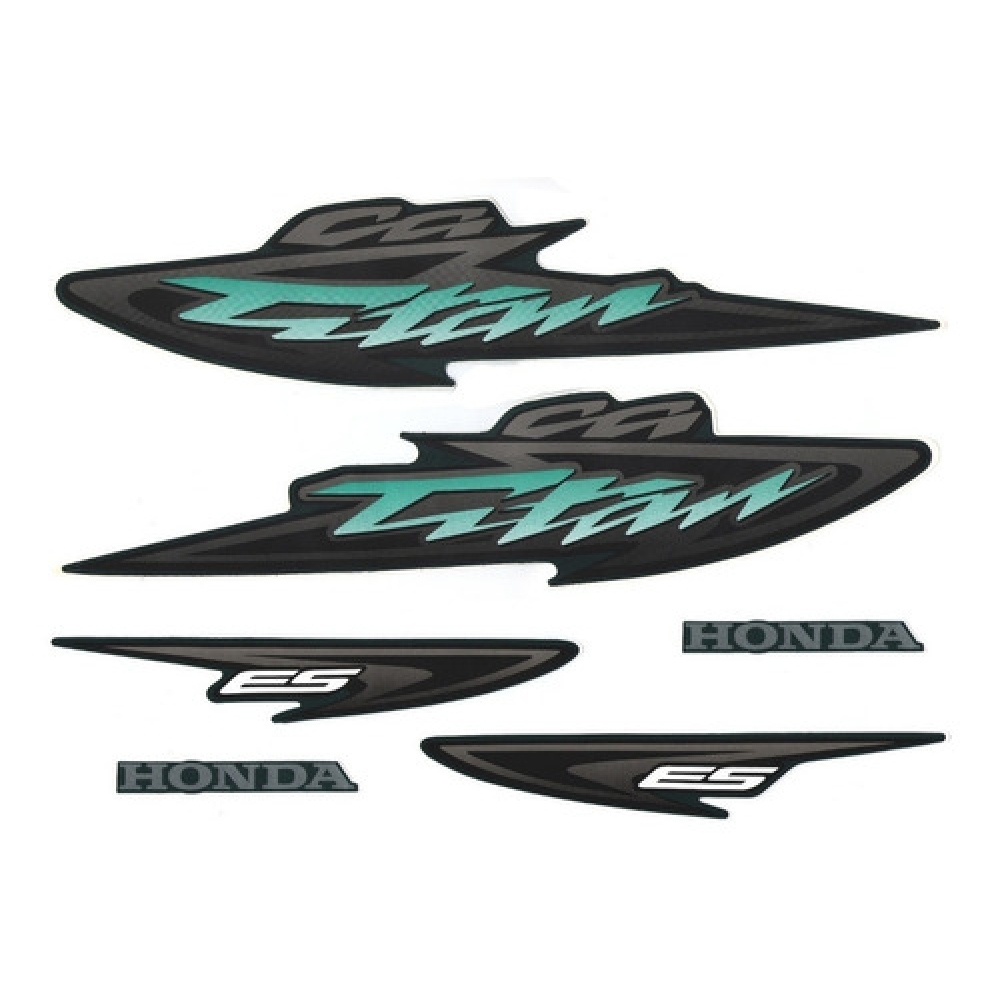 Kit Adesivos Faixa Moto Titan 125 Es 2004 Verde Jogo Adesivo