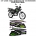 Kit Adesivos Faixas Moto XTZ 150 Crosser 2015 2016 Cinza Verde Jogo Adesivo Modelo Original
