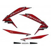 Kit Adesivos Faixas Moto Nxr Bros 150 2010 Esd Mix Preta Jogo Adesivo
