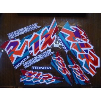 Kit Adesivos Faixa Xlr125 Xlr 125 1998 Azul Jogo Adesivo