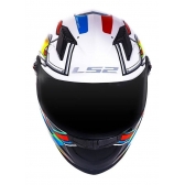 Capacete Moto Fechado Ls2 Ff358 Classic Xdron Neon Branco Laranja Esportivo C/ Selo Inmetro