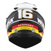 Capacete Moto Esportivo Fechado Norisk Ff302 Soul Grand Prix Germany Alemanha C/ Óculos Interno C/ Selo Inmetro