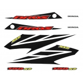 Kit Adesivos Faixas Moto NXR Bros 150 KS 2007 Branca Jogo Adesivo Jotaesse
