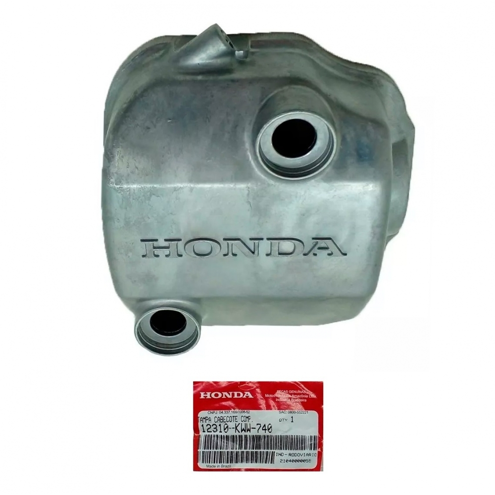 Tampa Válvula Cabeçote Moto Biz 110 Pop 110 Original Honda 12310-KWW-740