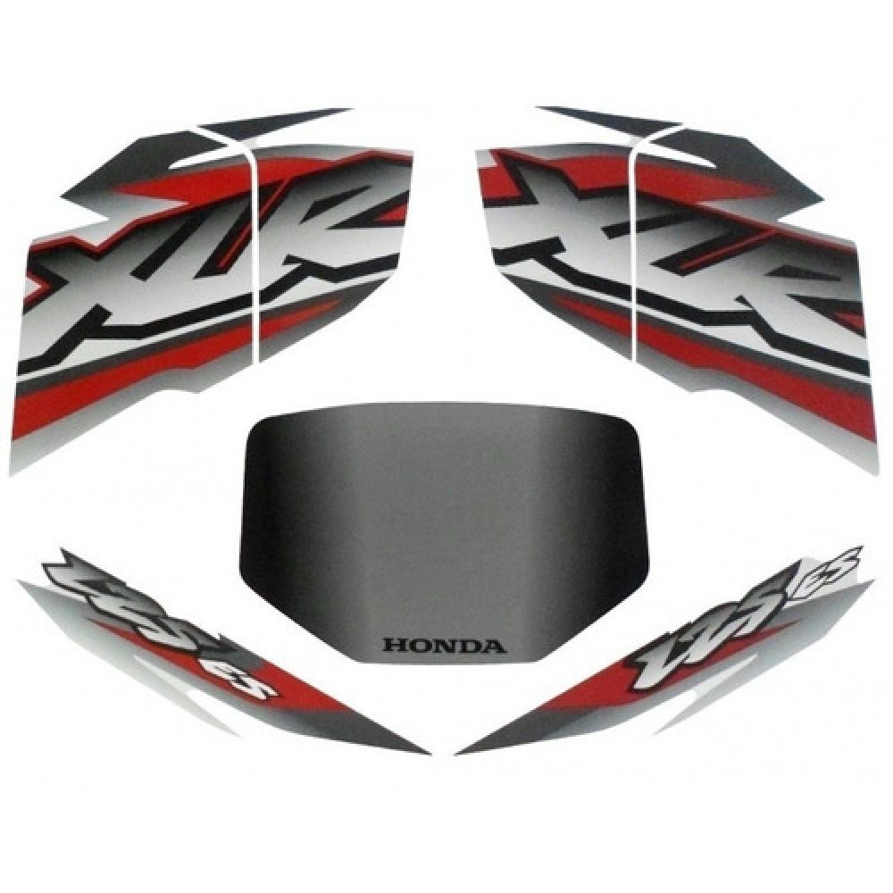 Kit Adesivos Faixa Xlr 125 Es 2002 Branca Jogo Adesivo