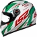 Capacete Moto Esportivo Fechado Ls2 Ff358 Classic Draze Italia Verde Branco Vermelho C/ Selo Inmetro
