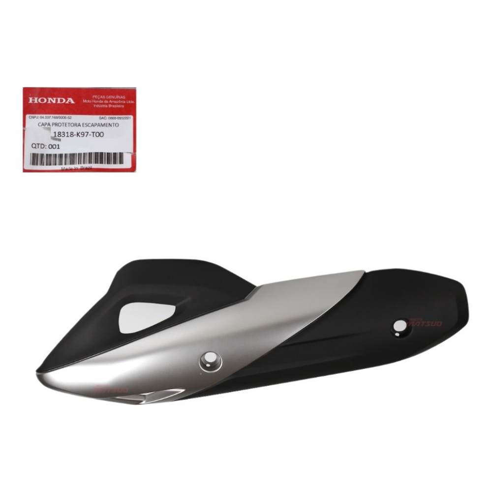 Protetor Escape Escapamento Moto Pcx 150 Pcx150 2019 2020 2021 2022 Original Honda 18318-K97-T00