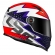 Capacete Moto Esportivo Fechado Ls2 Ff358 Classic Speedy Branco Roxo Laranja C/ Selo Inmetro