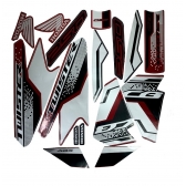 Kit Adesivos Cb 250 F Twister 2021 Abs Vermelha Jogo Adesivo - Moto Vermelha 2021