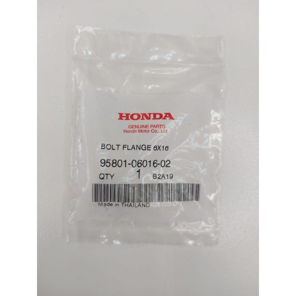 Par De Parafuso Flange 6x16 Protetor Escape Pcx 150 2014 2015 Original Honda - Preto