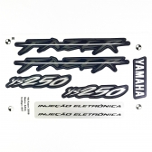 Kit Adesivos Faixas Moto Fazer Ys 250 Azul 2008 Jogo Adesivo - Moto Azul 2008