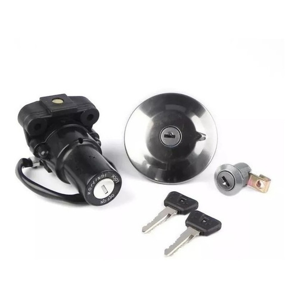 Kit Chave Contato Miolo Ignição Moto Fazer 250 Ys250 2011 2012 2013 2014 2015 Jogo C/ Tampa Tanque e Trava