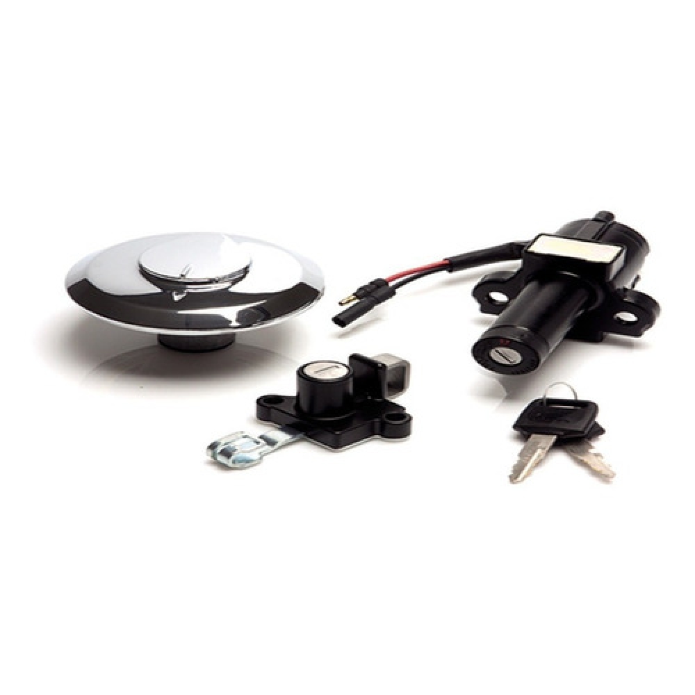 Kit Chave Contato Miolo Ignição Cbx 250 Twister 2001 2002 2003 2004 2005 Jogo Completo C/ Tampa Tanque E trava