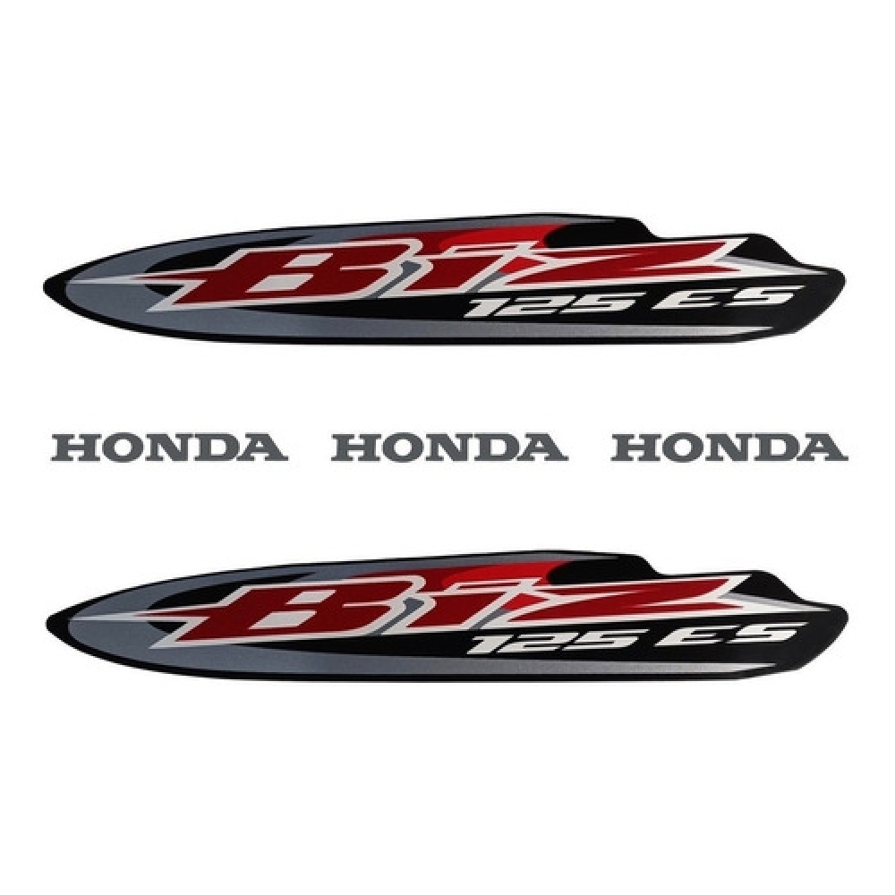 Kit Adesivos Faixas Moto Biz 125 Es 2008 Preta Jogo Adesivo