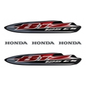 Kit Adesivos Faixas Moto Biz 125 Es 2008 Preta Jogo Adesivo