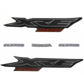 Kit Adesivo Faixa Xre 300 Preta 2016 Xre300 Jogo Adesivos