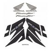Kit Adesivos Faixa Cbx 250 Twister 2008 Preta Jogo Adesivo Cartela Modelo Original Jotaesse