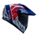 Capacete Moto Bieffe Big B Trail Defender Cross Branco Azul Vermelho C/ Óculos Sol Lançamento