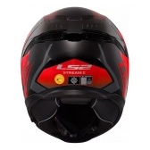 Capacete Moto Fechado Ls2 Ff808 Stream 2 Fury Preto Vermelho C/ Óculos Interno C/ Selo Inmetro