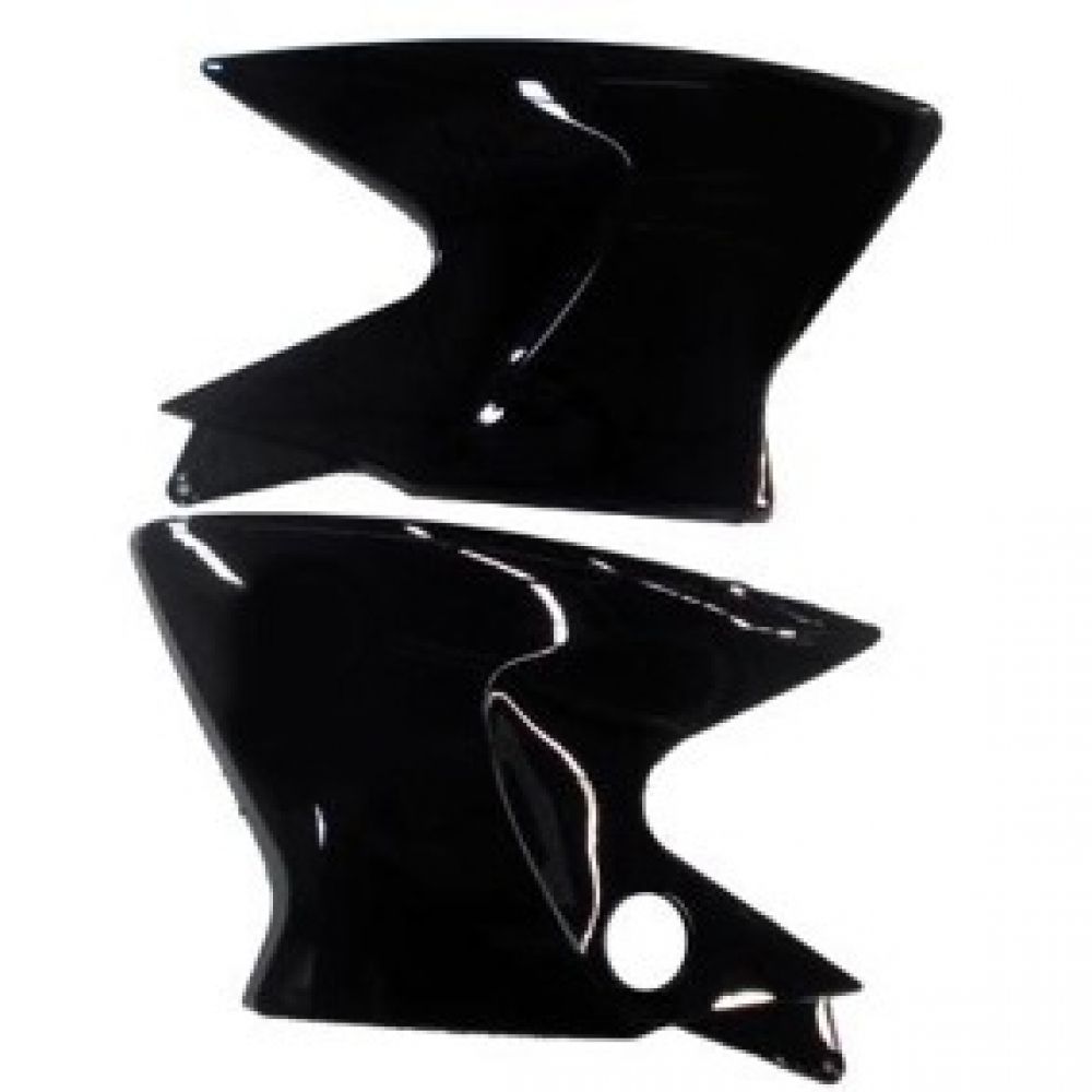 Carenagem Aba Lateral Tanque Ybr 125 Factor Preta 2009 2010 2011 2012 Modelo Original - Par