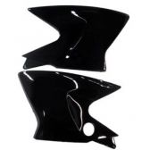 Carenagem Aba Lateral Tanque Ybr 125 Factor Preta 2009 2010 2011 2012 Modelo Original - Par