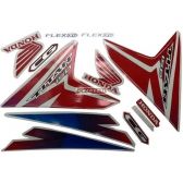 Kit Adesivos Faixa Titan 150 Ex 2015 Branca Jogo Adesivo