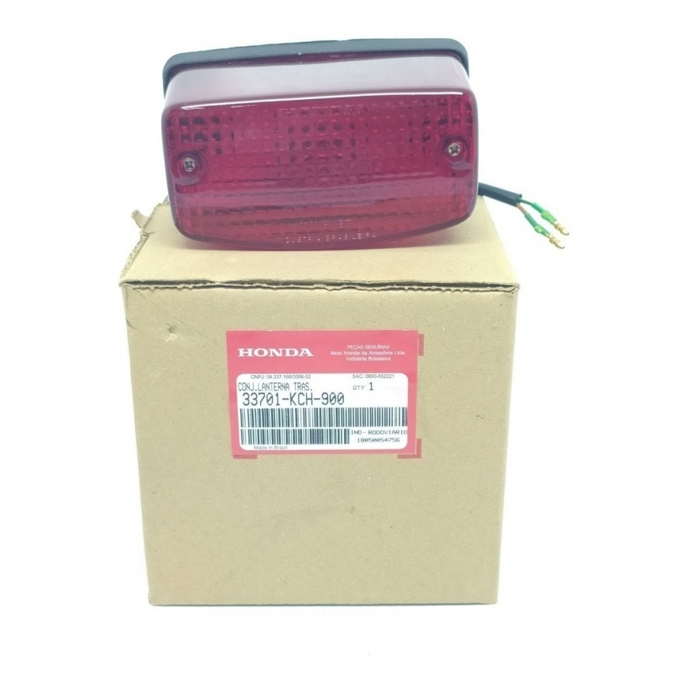 Lanterna Luz Freio Traseira Moto Cbx 200 Strada Cb 500 Cg Today 125 Titan 125 95/99 Xlx 250 82/92 Original Honda