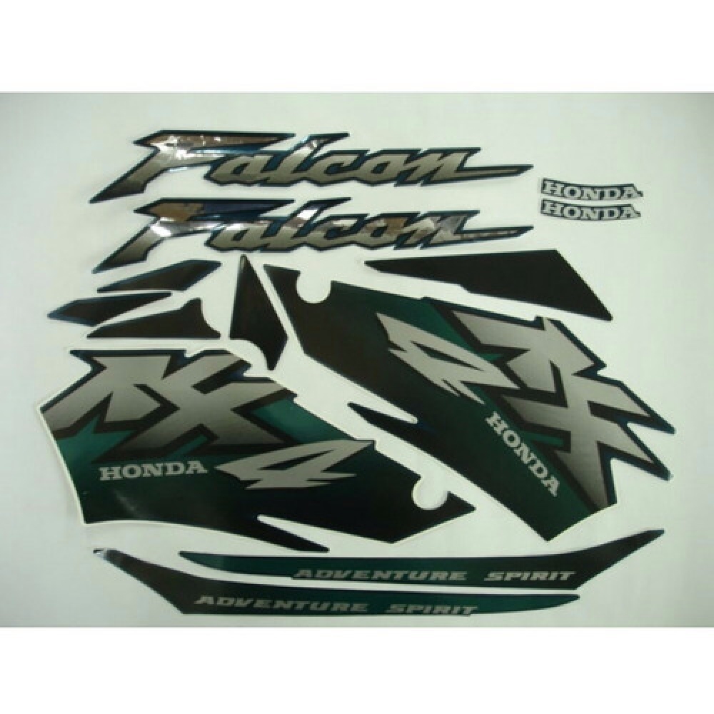 Kit Adesivos Faixa Nx 400 Falcon Verde 2001 Jogo Adesivo
