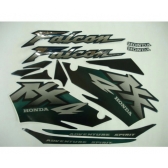 Kit Adesivos Faixa Nx 400 Falcon Verde 2001 Jogo Adesivo