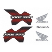 Kit Adesivo Faixa Honda Xre 300 Preta 2013 Jogo Adesivos