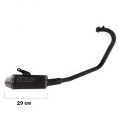 Escapamento Escape Esportivo Fazer 150 F1 Tri Oval Mini ( Curto ) Fortuna - Preto