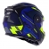 Capacete Moto Robocop Escamoteável Norisk Route FF345 Speedmax Articulado C/ Óculos E Selo Inmetro - Azul Amarelo Fosco