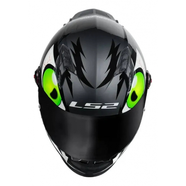 Capacete Moto LS2 FF358 Pro Hunter Cinza C/ Aerofolio Spoiler Masculino Feminino Lançamento
