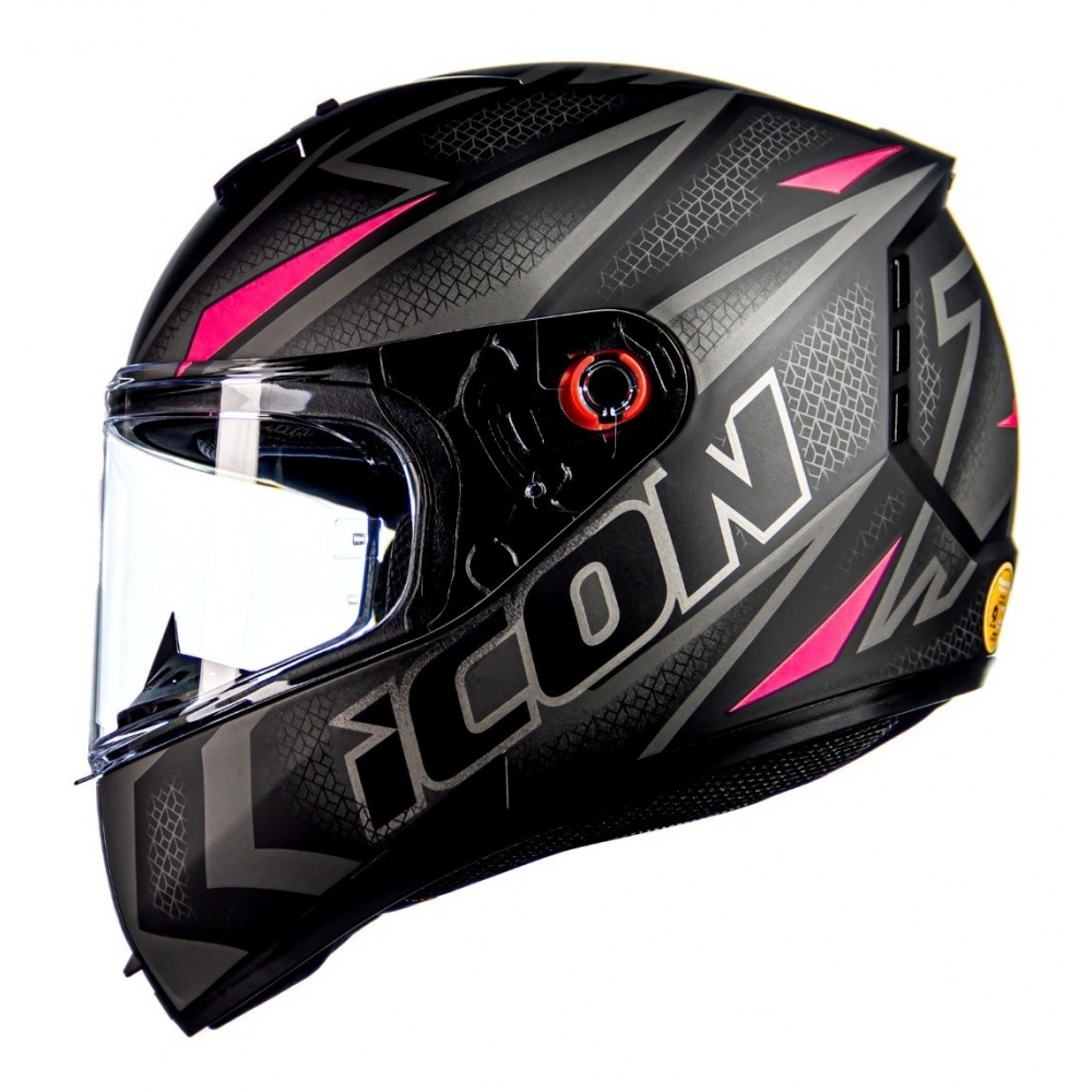 Capacete Moto Feminino Esportivo Peels Icon 23 Fast C/ Selo Inmetro - Preto / Rosa