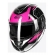 Capacete Moto Feminino Articulado Robocop Peels Urban U-Rb2 Ocean Escamoteável C/ Óculos Interno C/ Selo Inmetro - preto e rosa