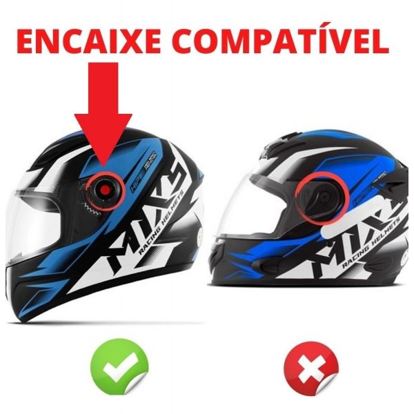 Viseira Cristal Incolor Capacete Mixs Mx5 / Fokker 2.2mm Original - Cristal