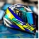 Capacete Moto Fechado Ls2 Ff358 Classic Xdron Brasil Amarelo Azul Branco Esportivo C/ Selo Inmetro