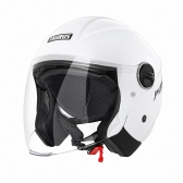 Capacete Moto Aberto Joy 23 San Marino By Taurus Branco Custom Vintage C/ Acabamento Interno Couro