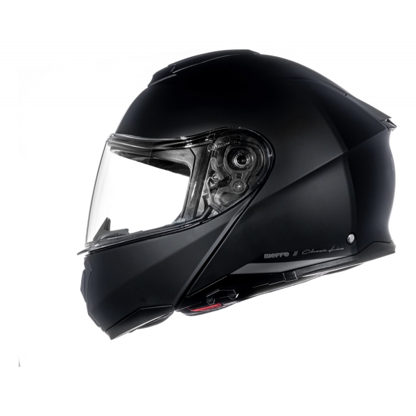 Capacete Moto Robocop Bieffe Premium B- Dynamic Attractie Classic Preto Fosco Escamoteavel C/ Óculos