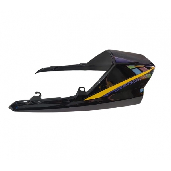 Rabeta Moto Rd 135 Rd 125 C/ Adesivo 1995 Carenagem Traseira Pintada Modelo Original Preta - Paramotos