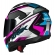 Capacete Esportivo Moto Norisk Razor Speedmax Branco Rosa Fechado Masculino Feminino