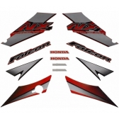 Kit Adesivos Faixa Nx 400 Falcon Vermelha 2004 Jogo Adesivo