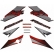 Kit Adesivos Faixa Nx 400 Falcon Vermelha 2004 Jogo Adesivo