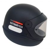 Capacete Moto Automático Ebf Solid Classic C/ Viseira Automática C/ Selo Inmetro - Preto Fosco