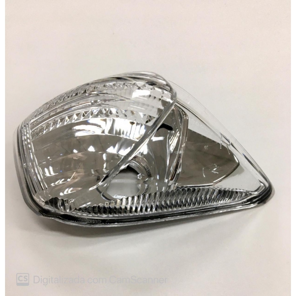 Pisca Seta Traseiro Moto Biz 125 Biz 100 2011 2012 2013 2014 2015 Lado Esquerdo Modelo Original Cristal - Cristal
