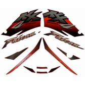 Kit Adesivos Faixa Nx 400 Falcon Vermelha 2001 Jogo Adesivo