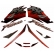 Kit Adesivos Faixa Nx 400 Falcon Vermelha 2001 Jogo Adesivo